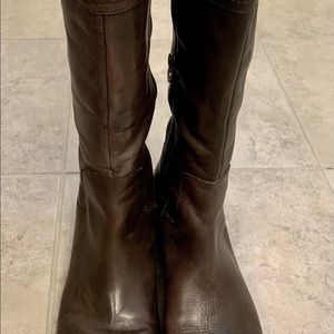 Dark brown Etienne Aiger leather Boots
